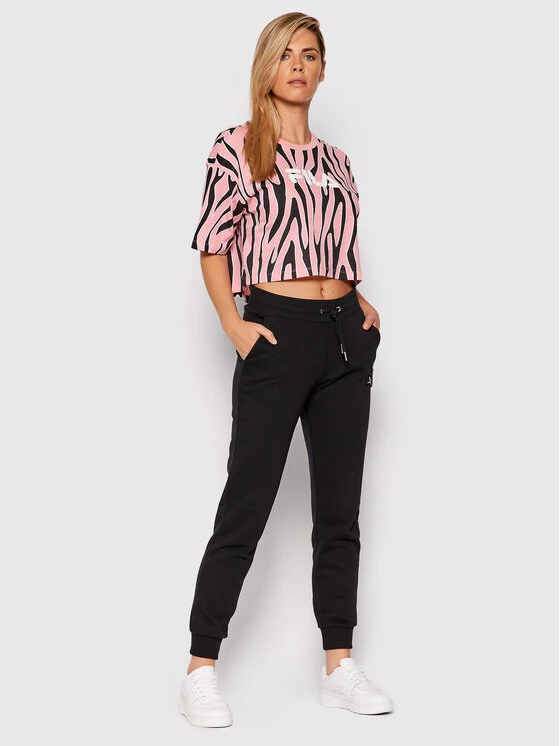 Fila Γυναίκες T-shirts T-Shirt Epona 688938 Ροζ Cropped Fit Ροζ 4 Fila Γυναίκες T-shirts T-Shirt Epona 688938 Ροζ Cropped Fit Ροζ - Image 2