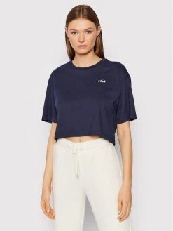 Fila Γυναίκες T-shirts T-Shirt Ellasyn 688929 Σκούρο μπλε Cropped Fit Σκούρο μπλε