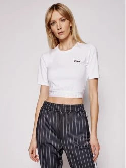 Fila Γυναίκες T-shirts T-Shirt Caylin 688520 Λευκό Cropped Fit Λευκό