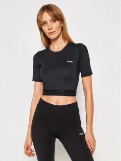 Fila Γυναίκες T-shirts T-Shirt Caylin 688520 Μαύρο Regular Fit Μαύρο