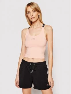 Fila Γυναίκες Tops Τοπ Janice Cropped 683317 Πορτοκαλί Slim Fit Πορτοκαλί