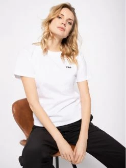Fila Γυναίκες T-shirts T-Shirt Eara 687469 Λευκό Regular Fit Λευκό