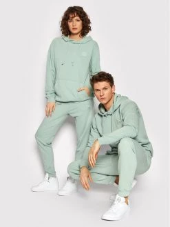 Fila Άνδρες Μπλούζες Χωρίς Φερμουάρ Μπλούζα Unisex Bouillon FAU0002 Πράσινο Regular Fit Πράσινο
