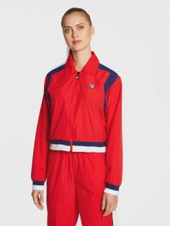 Fila Γυναίκες Μπουφάν Outdoor Μπουφάν μεταβατικό Zunyi FAW0262 Κόκκινο Relaxed Fit Κόκκινο