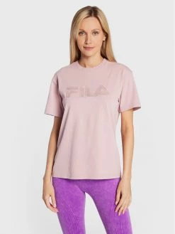 Fila Γυναίκες T-shirts T-Shirt Buek FAW0407 Ροζ Regular Fit Ροζ