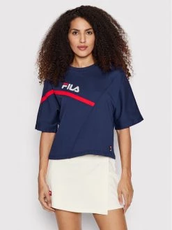 Fila Γυναίκες T-shirts T-Shirt Zug FAW0156 Σκούρο μπλε Cropped Fit Σκούρο μπλε