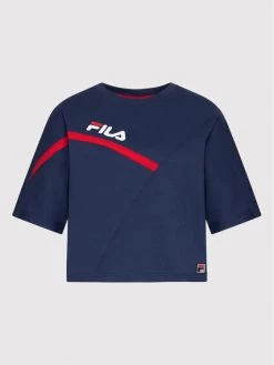 Fila Γυναίκες T-shirts T-Shirt Zug FAW0156 Σκούρο μπλε Cropped Fit Σκούρο μπλε -Fila Εκπτώσεις unnamed file 31