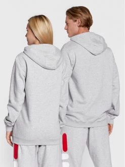 Fila Άνδρες Μπλούζες Χωρίς Φερμουάρ Μπλούζα Unisex Barumini FAU0090 Γκρι Regular Fit Γκρι -Fila Εκπτώσεις unnamed file 346