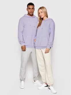 Fila Άνδρες Μπλούζες Χωρίς Φερμουάρ Μπλούζα Unisex Bouillon FAU0002 Μωβ Regular Fit Μωβ