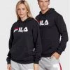 Fila Άνδρες Μπλούζες Χωρίς Φερμουάρ Μπλούζα Unisex Barumini FAU0090 Σκούρο μπλε Regular Fit Σκούρο μπλε