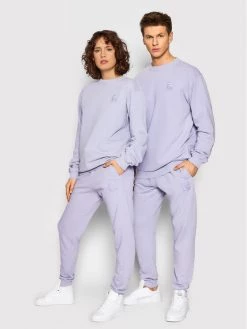 Fila Άνδρες Μπλούζες Χωρίς Φερμουάρ Μπλούζα Unisex Brugge FAU0001 Μωβ Regular Fit Μωβ