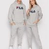 Fila Άνδρες Μπλούζες Χωρίς Φερμουάρ Μπλούζα Unisex 681090 Γκρι Regular Fit Γκρι -Fila Εκπτώσεις unnamed file 4560
