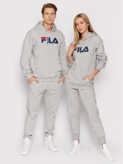 Fila Άνδρες Μπλούζες Χωρίς Φερμουάρ Μπλούζα Unisex 681090 Γκρι Regular Fit Γκρι