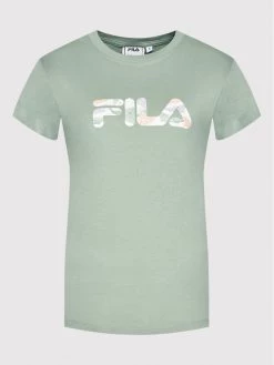 Fila Γυναίκες T-shirts T-Shirt Basco FAW0098 Πράσινο Regular Fit Πράσινο -Fila Εκπτώσεις unnamed file 585