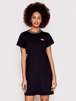 Fila Γυναίκες Φορέματα Φόρεμα καθημερινό Turda FAW0010 Μαύρο Regular Fit Μαύρο