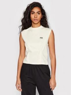 Fila Γυναίκες Tops Τοπ Tuzla Cropped FAW0026 Μπεζ Regular Fit Μπεζ