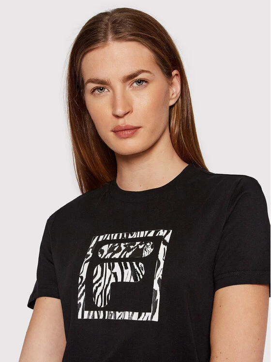 Fila Γυναίκες T-shirts T-Shirt Bale FAW0128 Μαύρο Regular Fit Μαύρο 6 Fila Γυναίκες T-shirts T-Shirt Bale FAW0128 Μαύρο Regular Fit Μαύρο - Image 4