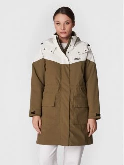 Fila Γυναίκες Μπουφάν Παρκά Parka Turcin FAW0289 Πράσινο Regular Fit Πράσινο